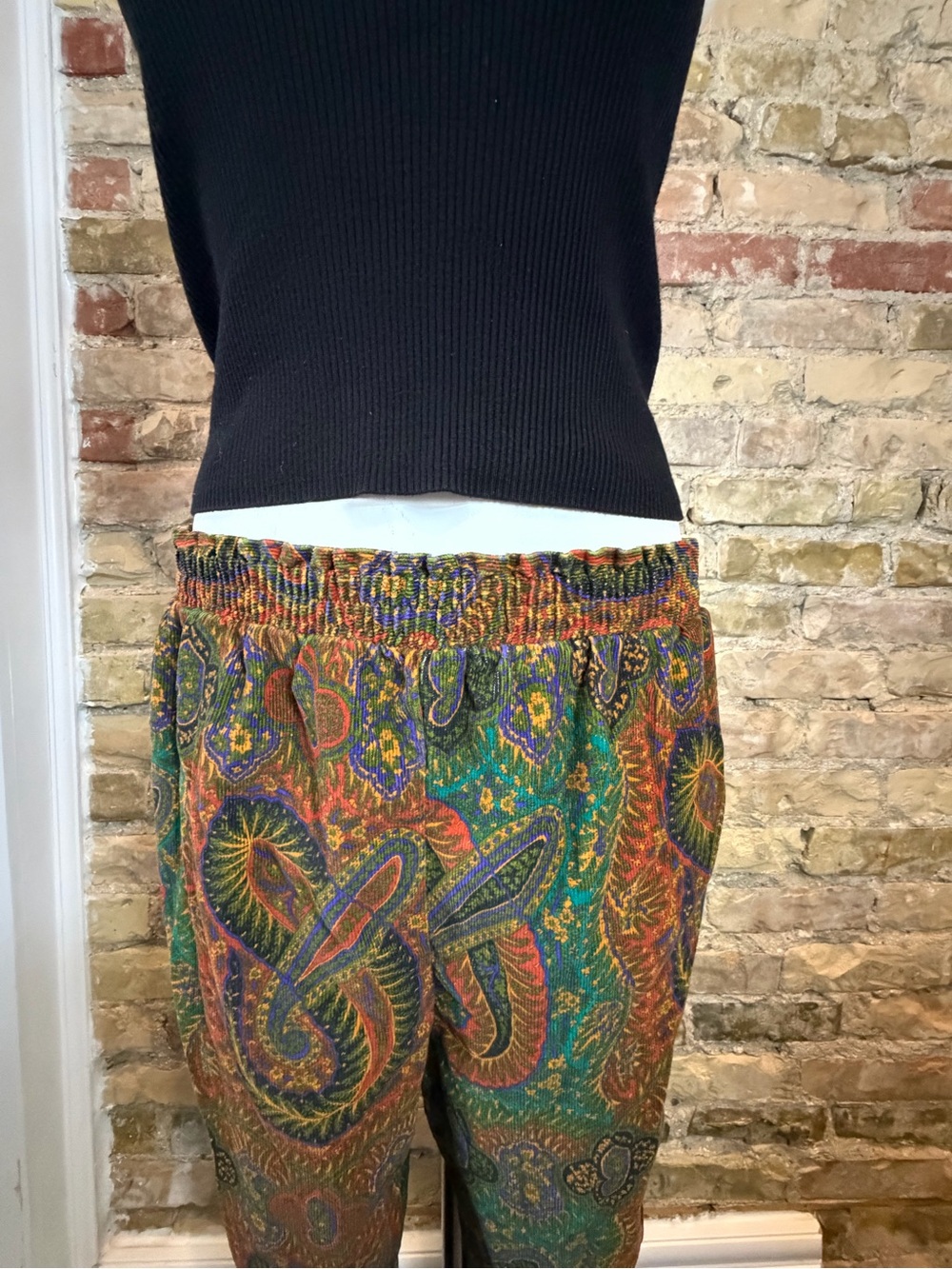 Corduroy paisley trousers - Picture 4 of 8